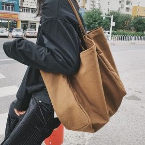  Dearest - Oversized Canvas Shoulder Bag