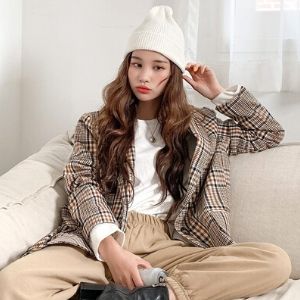  Icecream12 - Plaid Blazer Colored Leather
