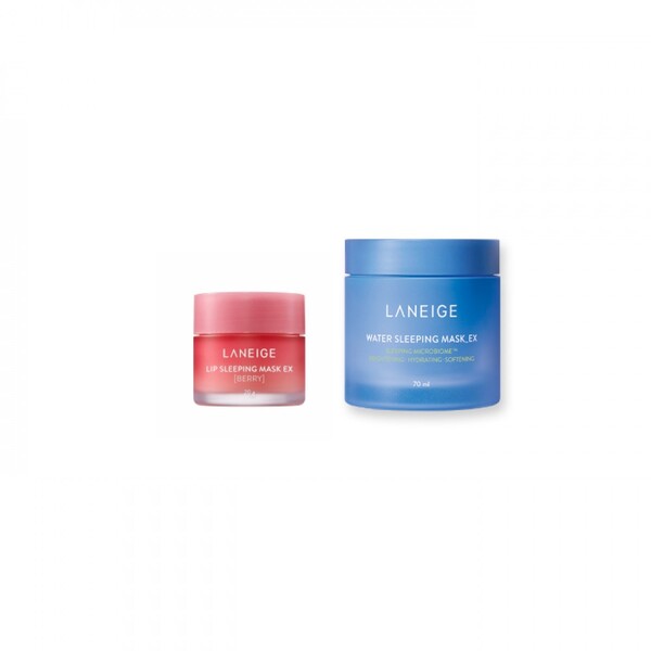 LANEIGE - Lip Sleeping Mask EX - 20g - Berry (1ea) + Water Sleeping Mask EX - 70ml (1ea) Set