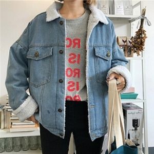  Dearest - Furry Lined Denim Jacket