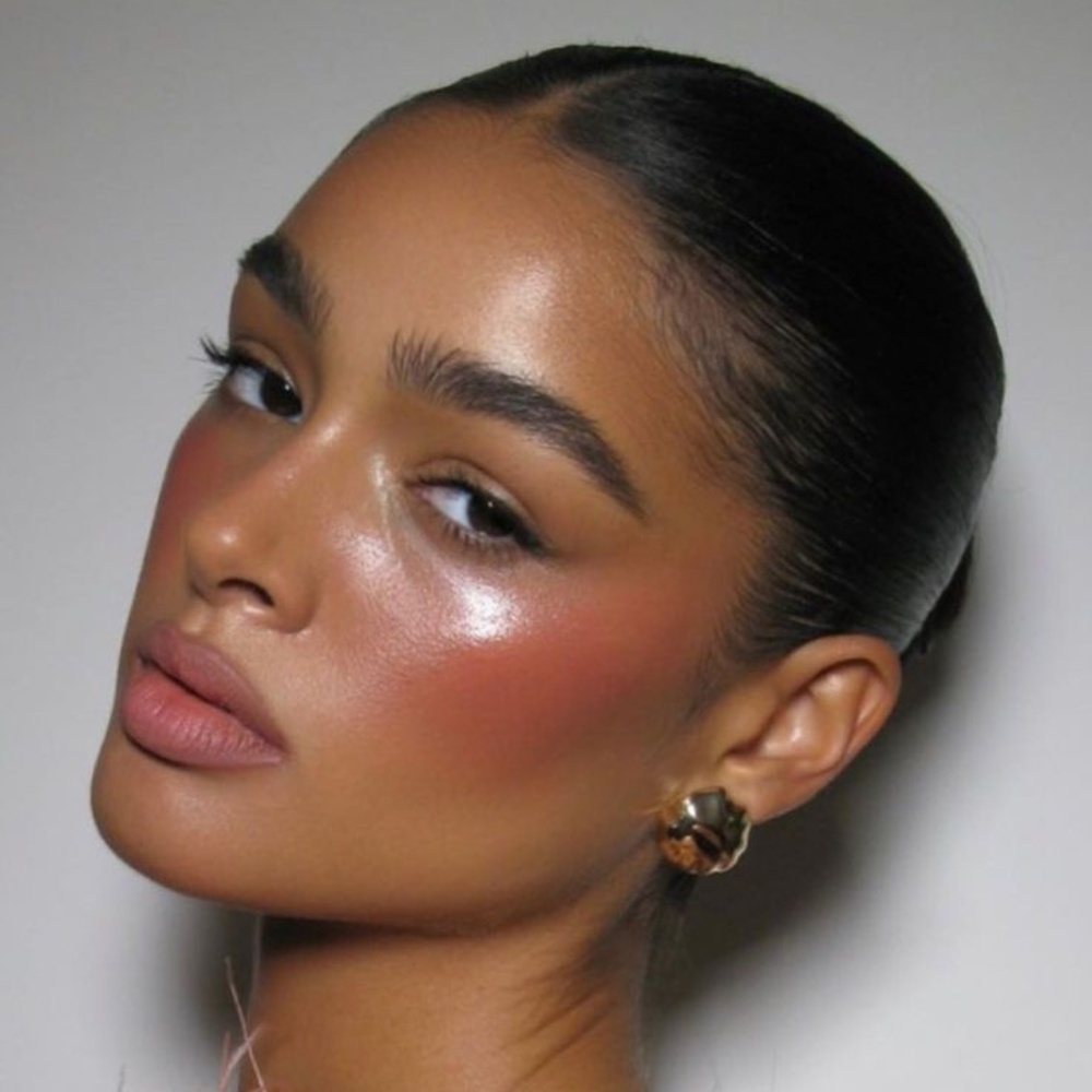 Glazed Blush Makeup Look