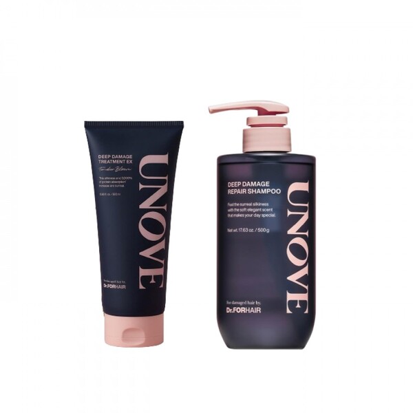 Dr. FORHAIR - UNOVE Deep Damage Treatment EX + Deep Damage Repair Shampoo Set
