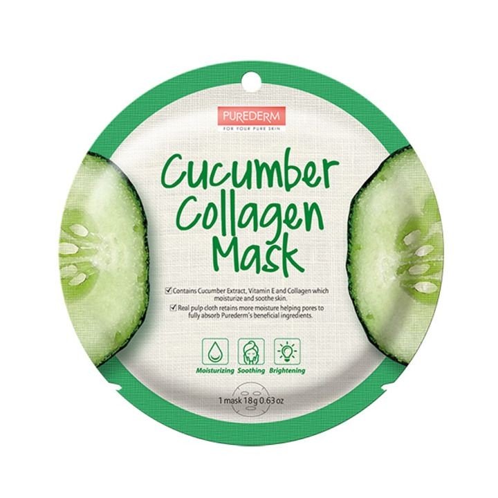 PUREDERM - Circle Mask &ndash; Cucumber Collagen 