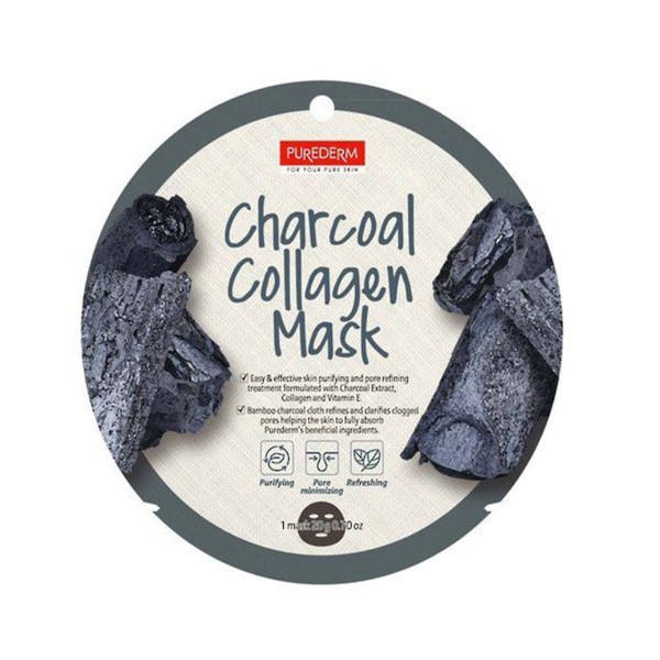  PUREDERM - Circle Mask &ndash; Charcoal Collagen 