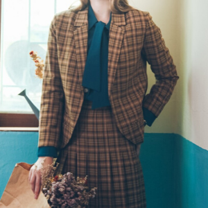  MsBlossom - Plaid Blazer