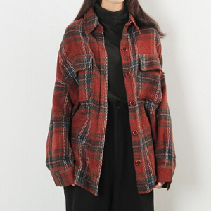  Rosy.B - Long-Sleeve Plain Shirt Jacket